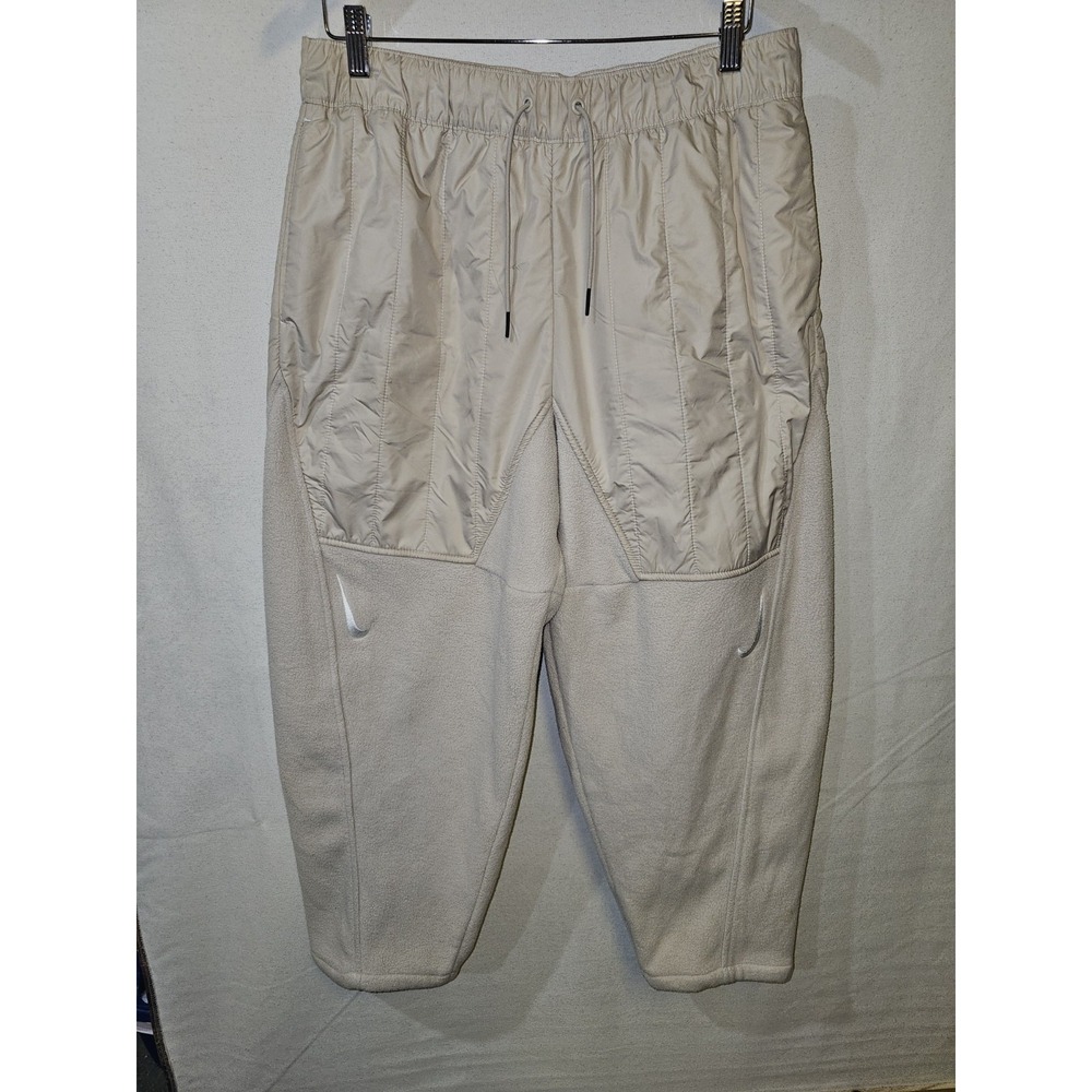Nike Sportswear Double Swoosh Curve Plush Fleece Pants DD5614-206 Size L Womens